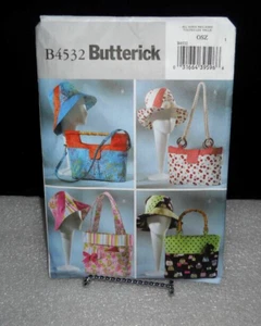Butterick pattern  B4532 Handbags, Totes, Hats - Picture 1 of 2