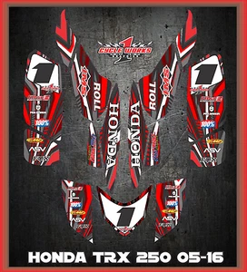 TRX 250ex  graphics Honda 250 ex 06-up  ATV sticker kit  Service lightning 5 - Bild 1 von 1