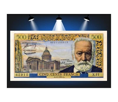 500 francos Victor Hugo 1954 SUP Foto 1 de 2