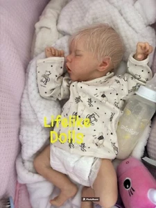 Muñeca Realista "Gemelo A" Bonnie Brown Dormiendo Renacido Falso Bebé Vivir Realista - Imagen 1 de 12