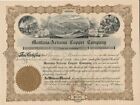 Montana - Arizona Copper Company - Stock Certificate 1922 Arizona Scripophily