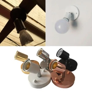 E27 Bulb Holder Modern Wall Lamps Sconces 180 Degrees Rotation Wall Lights Decor - Picture 1 of 13