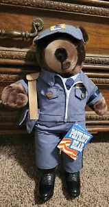 Vintage Patriot Bear USPS Post Carrier Postal Mailman Teddybär Plüsch 1986 - Bild 1 von 3