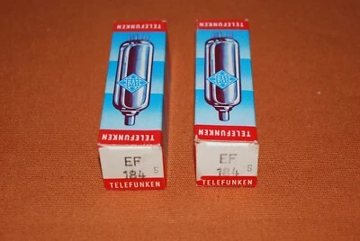 EF 184 ein Paar Telefunken NOS Röhren aus alten Produktion. - Bild 1 von 4