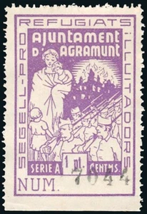 Lérida - Guerra Civil - Em. Local Republicana - Agramunt - Allpeuz ** 8 - Bild 1 von 1