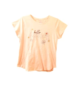 VERA BRADLEY Sleep Shirt Short Sleeve Plus Sz 2XL Peach Hello Happiness Night - Picture 1 of 6