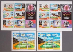 RAS AL KHAIMA 1972 Olympische Spiele, XF Perf + ImPerf postfrisch/** ovp Blätter, Sport VAE - Bild 1 von 1