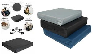 Seat Pad Cushion Wheelchair & Travel Waterproof Deep Pressure Relief Memory Foam - Picture 1 of 6
