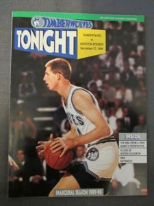 1989-90 Minnesota Timberwolves NBA Program vs. Houston Rockets - Picture 1 of 1