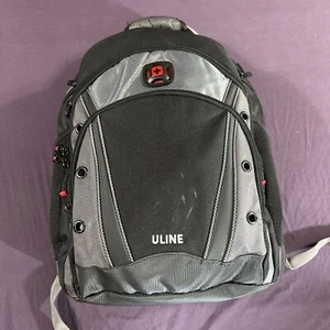 Swiss Gear Uline 16" Laptop Backpack Wenger Synergy - Black/Gray - Tablet Pocket - Picture 1 of 12