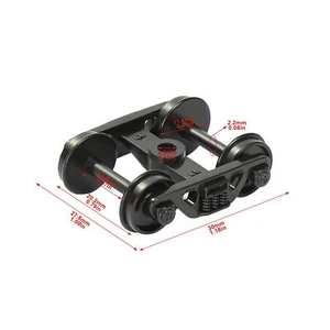 Camión con rodamientos de rodillos escala HO 12 piezas ruedas de plástico de 36" 3 resortes Bogie - Imagen 1 de 5