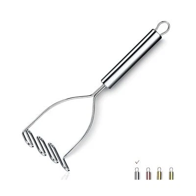 Trituradora de patatas, rizador de patatas de metal de alta resistencia de acero inoxidable con espejo Poli... Foto 1 de 4