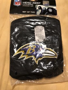 Brandneu NFL Buffalo Ravens 2er Set bestickt Auto SUV Fahrzeug Kopfstützenbezüge - Bild 1 von 4