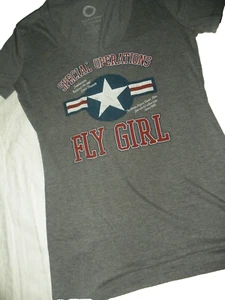Damen V-Ausschnitt Tshirt Größe Large Special Operations Airforce Kurzarm Tshirt - Bild 1 von 5