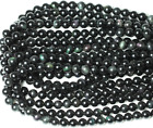CHEAVIAN 45PCS 8mm Natural Black Obsidian Gemstone Round Loose Beads Crystal Ene