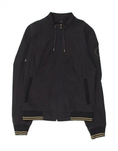 Chaqueta de bombardero NAPAPIJRI para hombre Reino Unido 38 mediana azul marino poliéster AV04 - Imagen 1 de 4