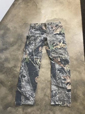 VTG Diamond Cut Gusset Jean Men's Mossy Oak Break Up Camo Hunting Size 35 X 36 - Image 1 of 4