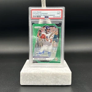 2024 Prizm Daunte Culpepper Green Shimmer Auto 1 Of 5 PSA 9 Minnesota Vikings - Picture 1 of 2