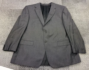 Jeff Banks London Super 100’s Wool Stripe Suit Jacket 48R Regular Fit - Picture 1 of 19