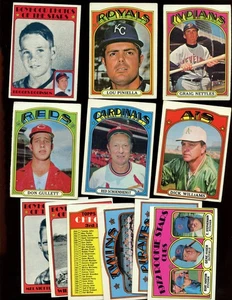 1972 Topps Baseball Card Lot Starter Set 230 Different VG/VG+ - Picture 1 of 1