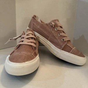 Blowfish Malibu Maxine 7,5 Dusty Pink Distressed genäht gepolsterte Sneaker - Bild 1 von 10