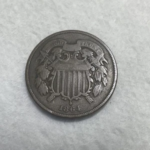 1868 Shield 2 Cent Piece NICE - Picture 1 of 5