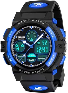 Kids Digital Sport Watch, Boys Girls Waterproof Sports Outdoor Watches Children - Picture 1 of 12