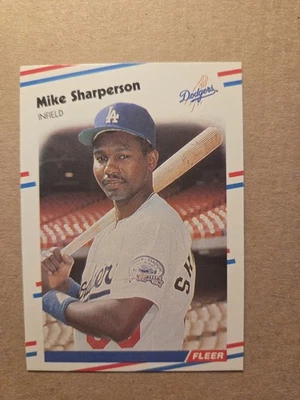 1988 Fleer - Mike Sharperson #525 - Image 1 of 2