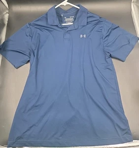 Under Armour Polo da Golf Uomo Blu Scuro Camicia Taglia L - Foto 1 di 6