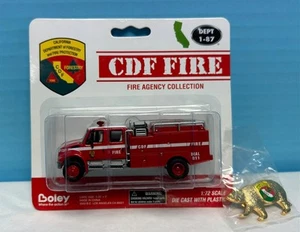 Boley #4170-17 CDF International Red Double Cab Brush Truck w/Bear Pin - Picture 1 of 6