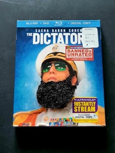 The Dictator Blu-ray + DVD + Digital Copy w/Rare Hairy Beard Cover NEW & Sealed - Picture 1 of 2
