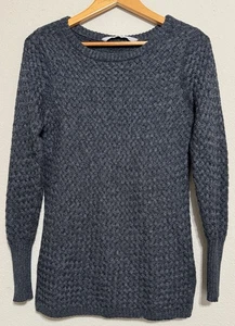Suéter Athleta Talla Pequeña Gris Cuello Redondo Novio Preppy Acogedor Fireside - Imagen 1 de 7