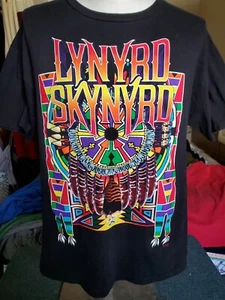 Vtg 90s 1995 Hanes Lynyrd Skynyrd Winterland Tour Concert Shirt XL Tribal Native - Picture 1 of 5