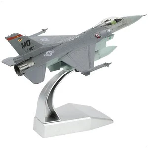 1/100 F-16C Fighting Falcon Fighter Model Metal DieCast Aircraft jet Kit Fighter - Picture 1 of 6