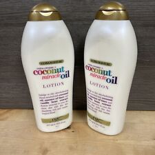 2 Pack OGX Extra Creamy + Coconut Miracle Oil Ultra Moisture 19.5 Fl Oz New