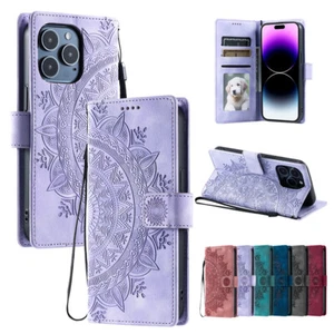 Funda tipo billetera de cuero magnético con soporte para Apple iPhone 16 15 14 Plus - Imagen 1 de 30