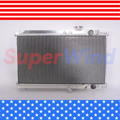 Radiador SuperWind para Acura Integra 1.8L l4 1994-2001 2 filas aluminio MT Foto 1 de 4