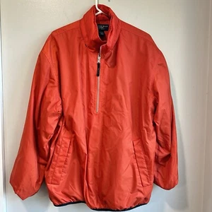 Herren Cremieux Sport Windbreaker Orange Pullover Viertel Reißverschluss Jacke Large - Bild 1 von 7