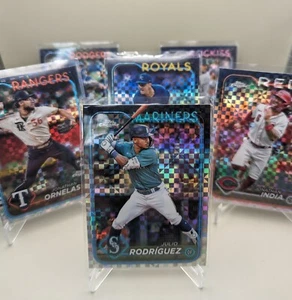 2024 Topps Chrome MLB **Past Season** - X-Fractor - You Pick - Buy 3 Ship Free - Picture 1 of 217
