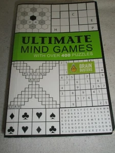 Ultimate Mind Games book w/ over 400 Puzzles & games   New - Picture 1 of 17