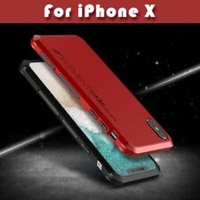Aluminum Case For iPhone 6s Plus 7 Plus 8 Plus X Metal Frame Plastic Back Cover