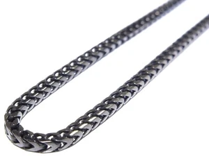 Cadena de collar de lujo de 60,5 gramos con eslabones Franco de PVD negro para hombre de plata con 3,68 mm  - Imagen 1 de 5