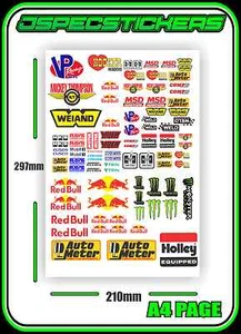 RC CRAWLER SCALE DECAL SET AXIAL HPI VATERRA LOSI ROCK CRAWL MISC BRANDS HSP - Picture 1 of 4