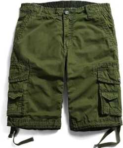 Men's Loose Fit Cargo Shorts Multi Pockets Lightweight Casual Summer Outdoor - Picture 1 of 49