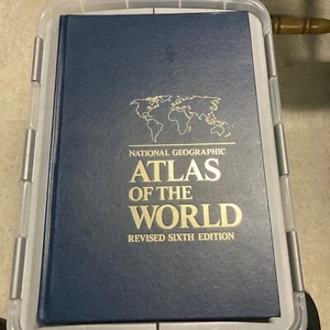 National Geographic Atlas of the World Revised Sixth Edition & Magnifying Glass - Picture 1 of 16