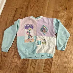 Vintage Retro Snow Fun Youth Sweater Size 14-16 - Picture 1 of 4