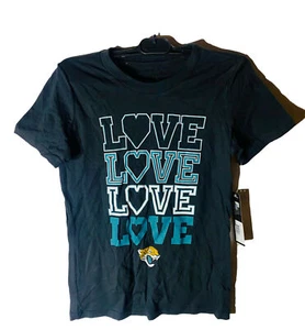 NFL Team Apparel Girls' Jacksonville Jaguars Emphatically T-Shirt MEDIUM BLACK - Picture 1 of 6
