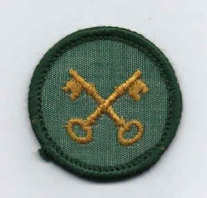 Housekeeper, Junior GS Proficiency Badge, Cloth/Gauze Backing (1963-70) - Picture 1 of 1