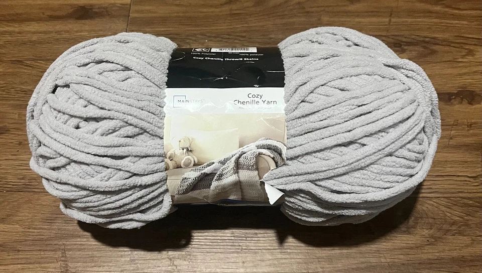 hilo pilares acogedor hilo chenilla gris claro Foto 1 de 3