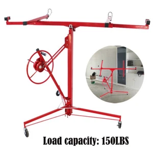Drywall Lift Plasterboard Sheetrock Lifter Hoist Carrier w/ Safety Lock & Wheels - Picture 1 of 10